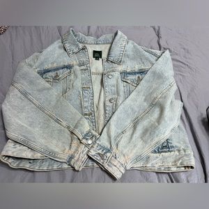 Wild fable cropped jean jacket